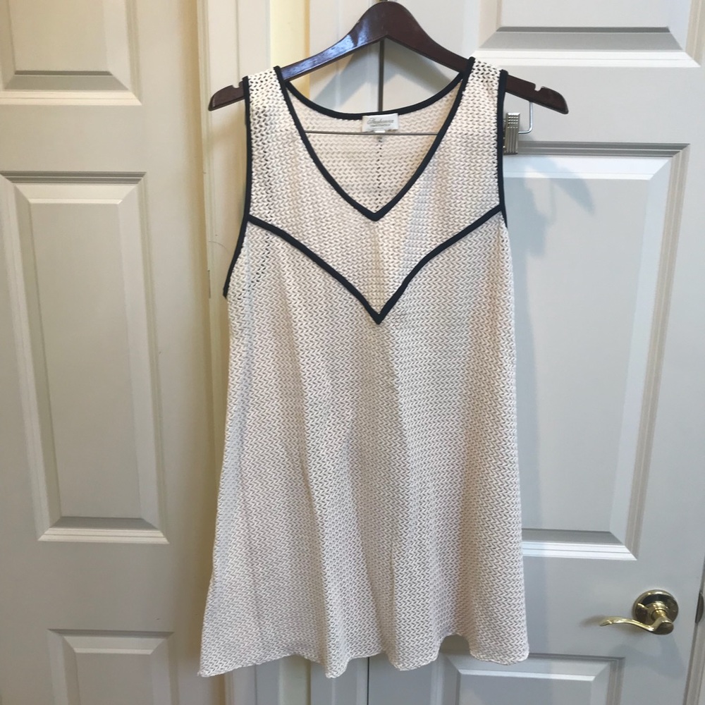 Shoshanna Cream Crotchet Trapeze Knit Cover-up - Picture 3 of 6